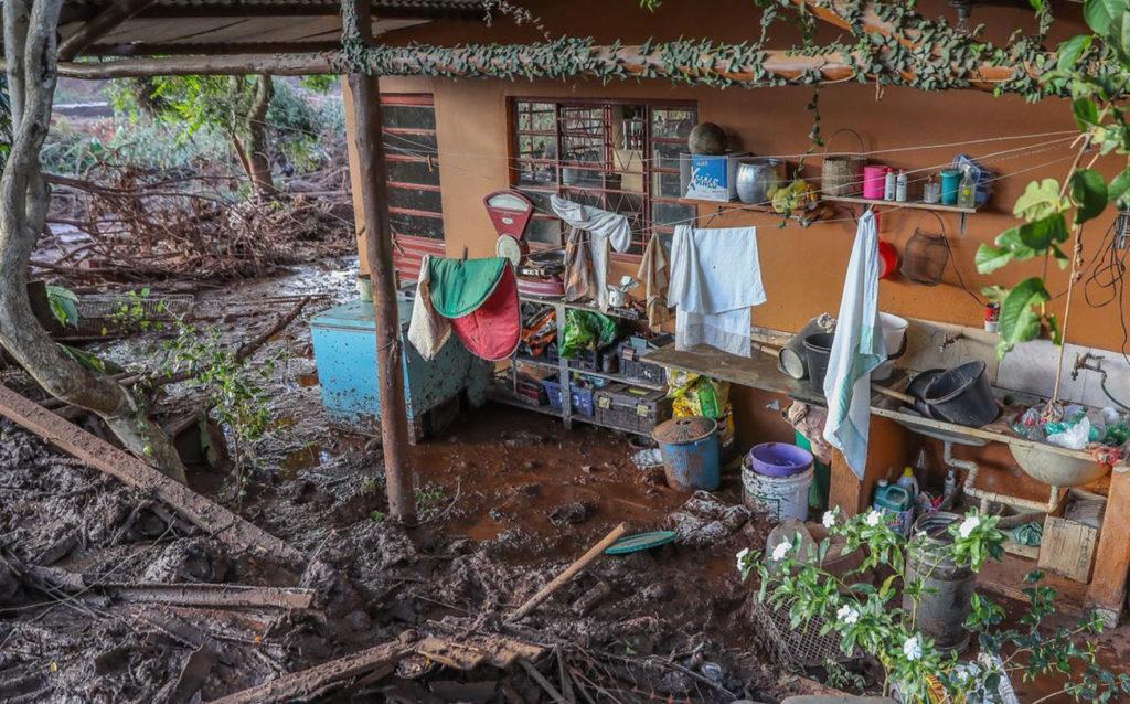 Ein vom Schlamm zerstörtes Haus. Foto: Ricardo Sturk, Movimento dos Atingidos por Barragens (MAB), Brasilien